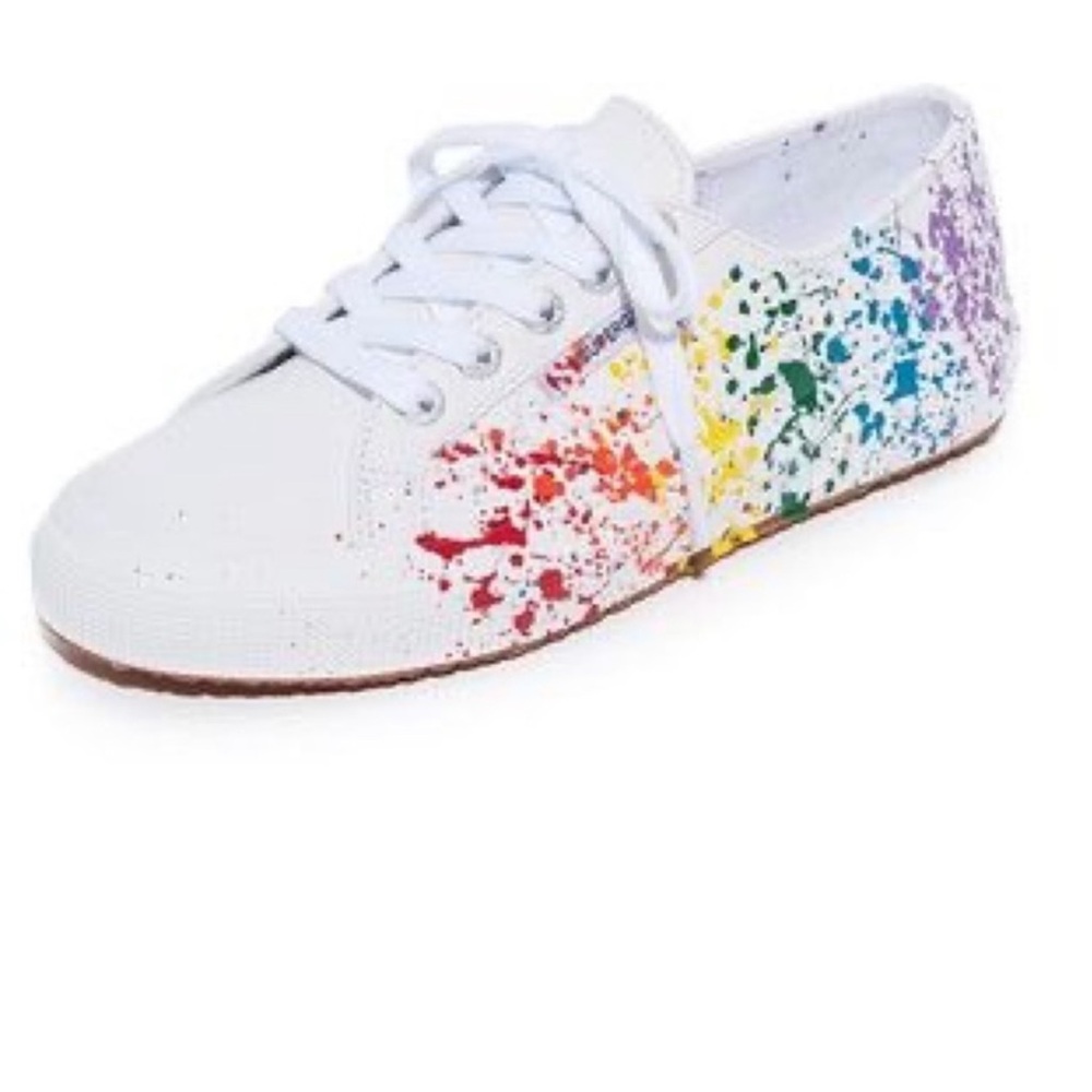 Superga Leather Splatter Sneakers